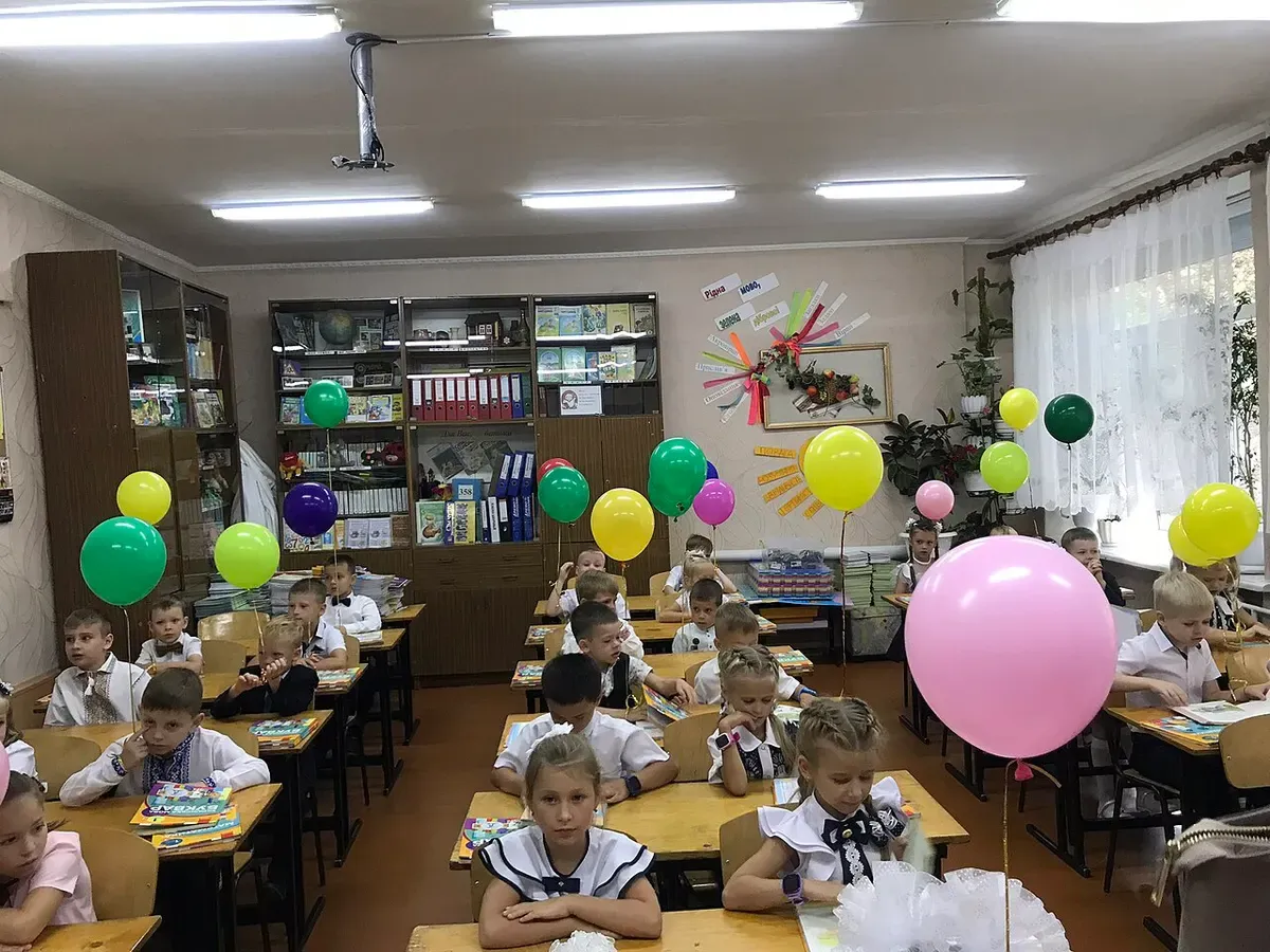 Шкільний клас у Дніпрі на початку навчального року